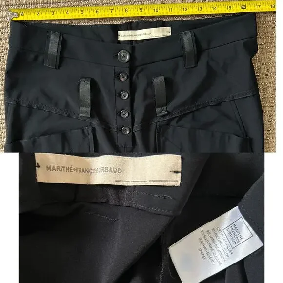 Girbaud “Cravatakiller” Pants Black – Archival Y2K Drop Crotch Trousers